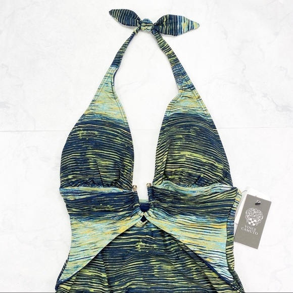 [Vince Camuto] Midnight Waves Plunge Halter - Picture 8 of 9